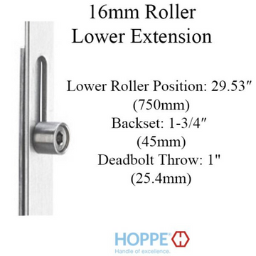 Hoppe 16mm Auto Gear, 45/92, Roller @ 29.53", 1" D/B - 8778295
